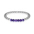 Admiration | Argent | Améthyste | Bracelet d'expression de pierres précieuses